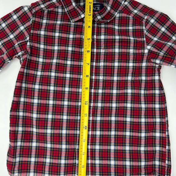 The Children’s‎ Place Red Black White Plaid Boys 3T Long Sleeve Shirt - Picture 8 of 8
